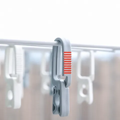 Plastic Clothes Pegs Windproof Sock Clips Heavy Duty Laundry Clamps Multipurpose Home Clips For Socks Towels