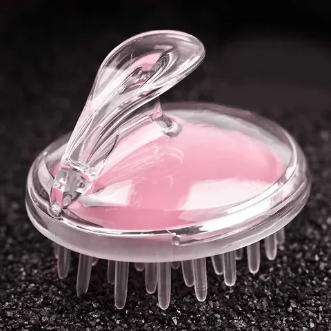 Silicone Shampoo Brush Scalp Massager Hair Scrubber Soft Bristle Head Massage Brush Bath Shower Tool For Women Men