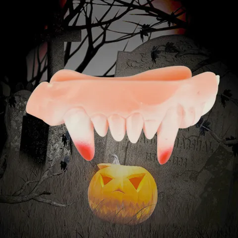 Vampire Dentures And Severed Fingers Horror Halloween Prank Toys For Costume Party Scary Tricky Plastic Props
