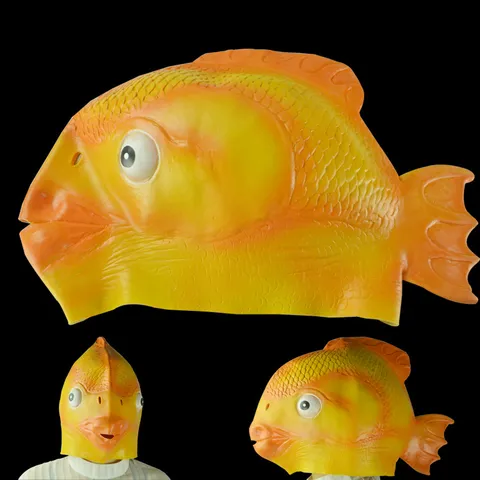 Halloween Party Latex Maske Horror Tier Kopfbedeckung Realistisch Weißer Tiger Eichhörnchen Goldfisch Wolfshund Böser Hase Cosplay Kostüm Requisite