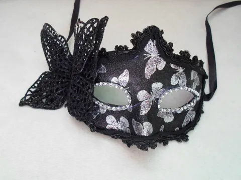 Half-Face Masquerade Mask For Women Sequin Lace Veil Princess Mask For Prom Party Bar Nightclub Cosplay Party Prop Mask