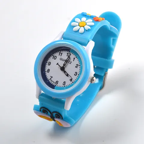 Kids Cartoon Bowknot Silicone Strap Quartz Watch Cute Student Timepiece Children Fashion Wrist Watch