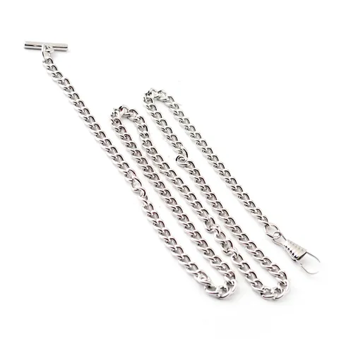 Vintage Metalen Zakhorlogeketting T Bar Lange Ketting Jeans Ketting Kleding Accessoires