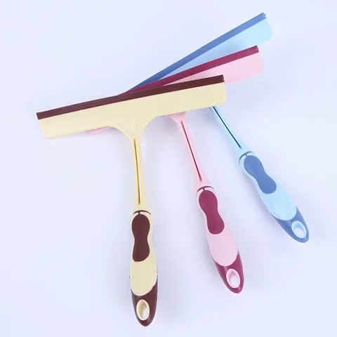 Household Glass Window Cleaning Brush Multi Functional Bathroom Squeegee Plastic Mirror Cleaner Handheld Cleaning Tool