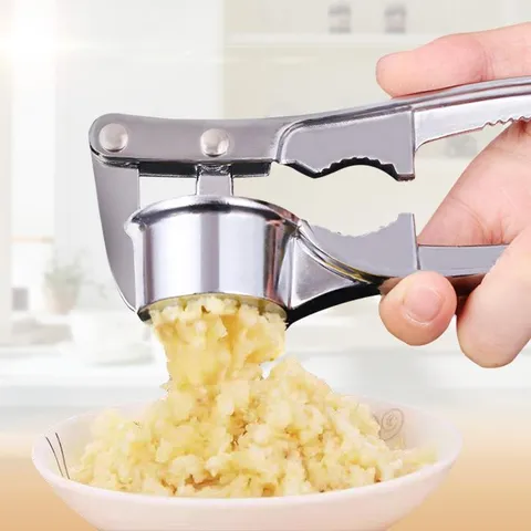 Multifunctionele Zinklegering Knoflookpers Handmatige Knoflookhakselaar Keukengereedschap Notenkraker Flesopener