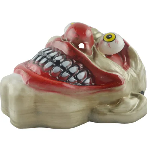 Halloween Horror Clown Mask Bulging Eyeballs Ghost Face Prank Prop For Masquerade Party Cosplay Costume Accessory Horror Spoof Mask