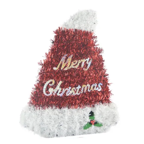 Christmas Decoration Tinsel Hanging Ornaments Plastic Santa Claus Snowflakes Bell Cane Socks Wreath For Festival Party Home Decor