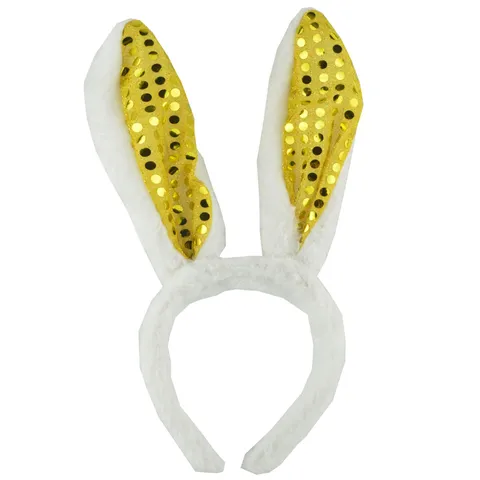 Cute Plush Rabbit Ears Headband Costume Props Cartoon Easter Bunny Ear Hairband For Children Party Amusement Park Dress Up