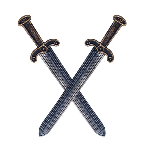 Antique Bronze Spartan Sword Plastic Cosplay Weapon Costume Prop For Halloween Party Stage Performance Toy Weapon