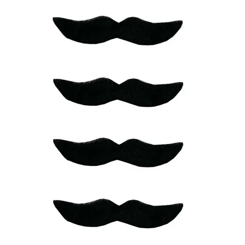 Halloween Costume Festa Accessori Simulazione Baffi Finti Nero Peluche Gentleman Barba Autoadesiva Per Carnevale Cosplay