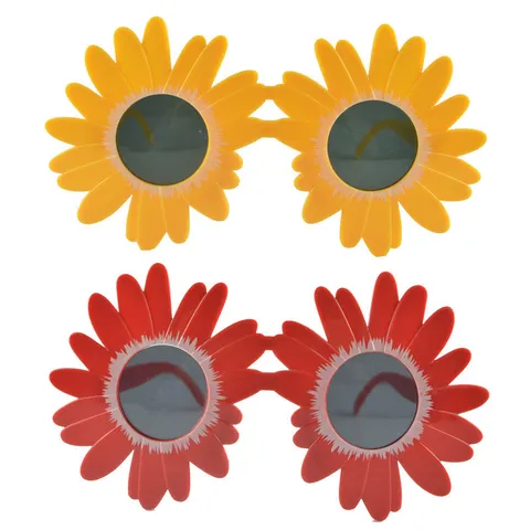 Novelty Hawaiian Daisy Flower Sunglasses Funny Party Glasses Sunflowers Masquerade Dress Up Eyewear For Festival Party