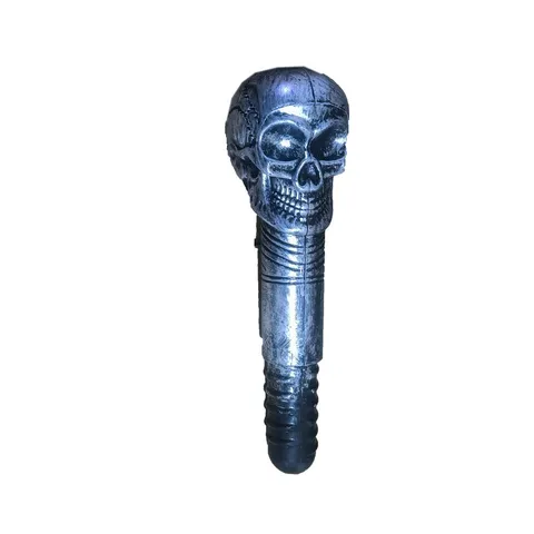 Halloween Cetro de Calavera Varita Mágica Faraónica Bastón Para Cosplay Accesorio de Disfraz Carnaval Faraón Bastón de Calavera Plástico