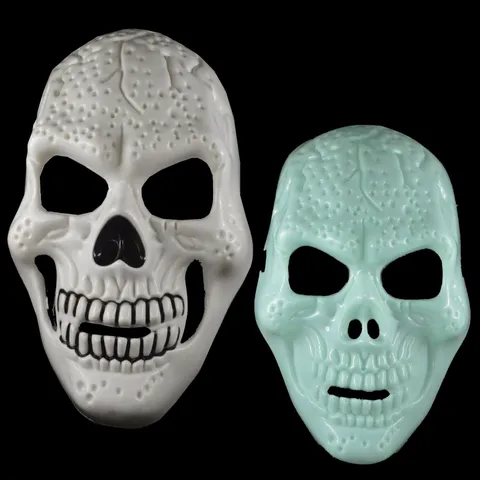 Full Face Plastic Skull Mask Scary Ghost Mask Horror Costume Mask For Halloween Party Cosplay Dress Up Men Women