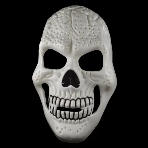 Full Face Plastic Skull Mask Scary Ghost Mask Horror Costume Mask For Halloween Party Cosplay Dress Up Men Women