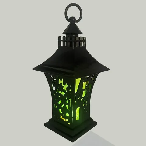 Halloween Kasteel Wind Lamp LED Elektronische Kaars Pompoen Lamp Plastic Hol Gloeiend Feest Ornament Huis Decoratie