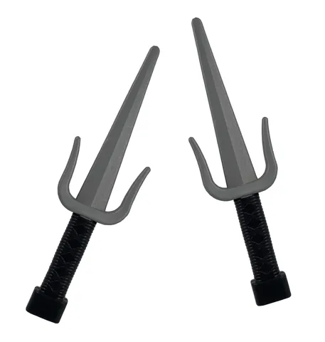 Halloween Plastique Trident Jouet Cosplay Accessoire Ninja Arme Costume Fête Déguisement Décoration
