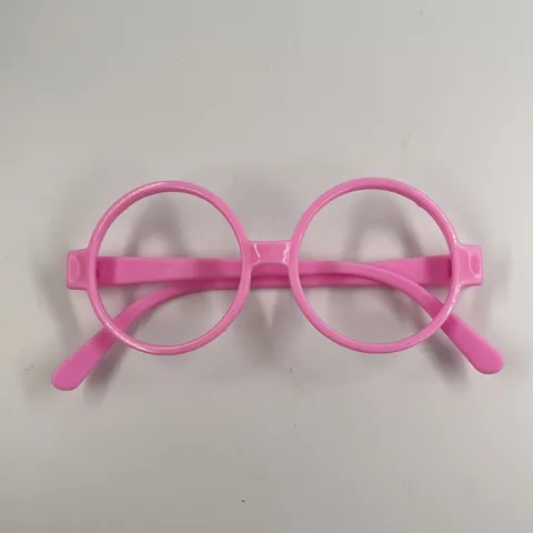 Classic Round Glasses Frame Plastic Colored Costume Eyewear No Lenses For Kids Adults Halloween Christmas Party Decoration Cosplay Props