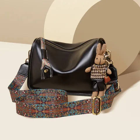 Donna Vera Pelle Borsa Secchiello Vintage Casual Spalla Tracolla Borsa Da Lavoro Con Tracciato Regolabile