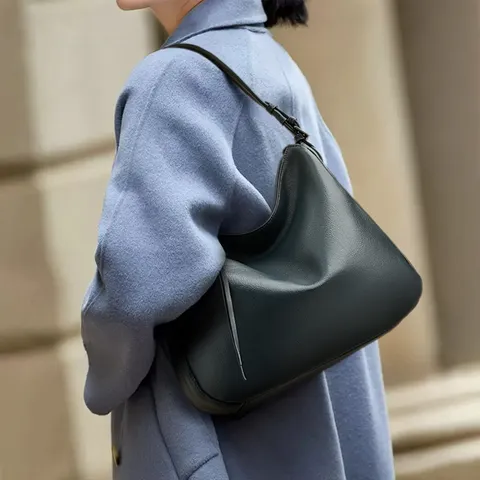 Donna Borsa Tote in Vera Pelle Grande Capacidad Commuter Hobo Borsa a Tracolla Pelle Bovina Borsetta