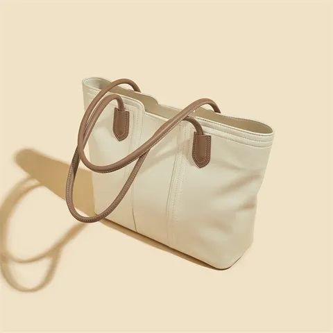 Borsa Tote di Grande Capacità da Donna Borsa a Tracolla Vintage in Pelle PU Elegante per Lavoro Quotidiano