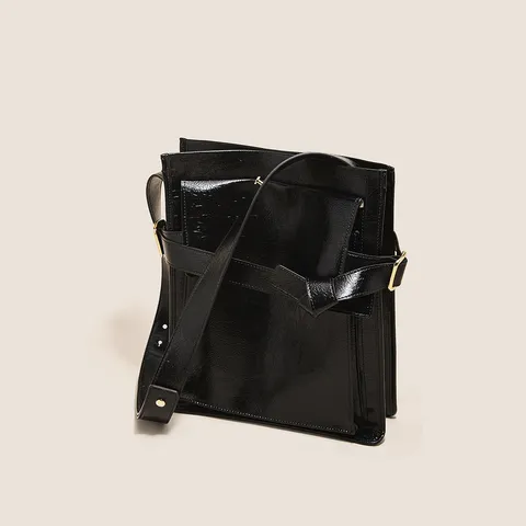 Donne Retro Pendolare Borsa a Tracolla PU Pelle Borsa a Secchiello Casual Tote Borsa a Tracolla Moda Borsa per Lavoro Quotidiano