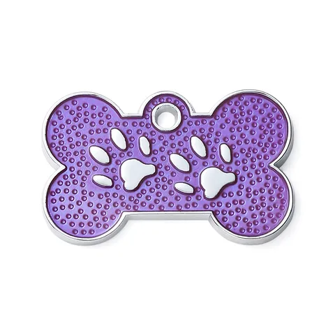 Pet ID Tag Metal Bone Shape Anti-Lost Name Plate Dog Collar Pendant For Dogs Cats