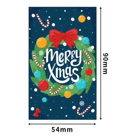 Christmas Greeting Cards Merry Christmas Thank You Cards Holiday Gift Decoration Cards Coated Paper Printed Design For Party