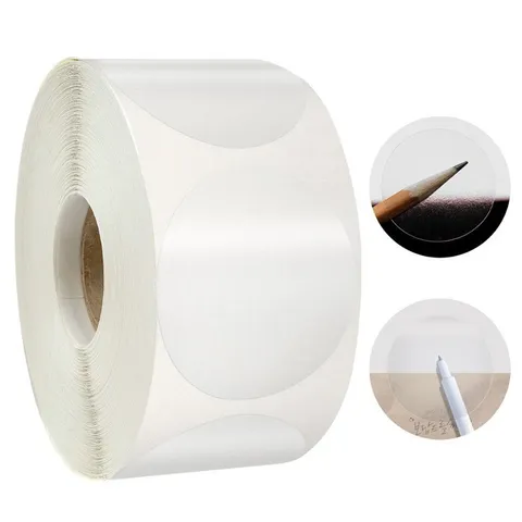 Transparent Round Sealing Stickers Clear Dot Adhesive Labels For Packaging Box Gift Sealing Stationery Supplies