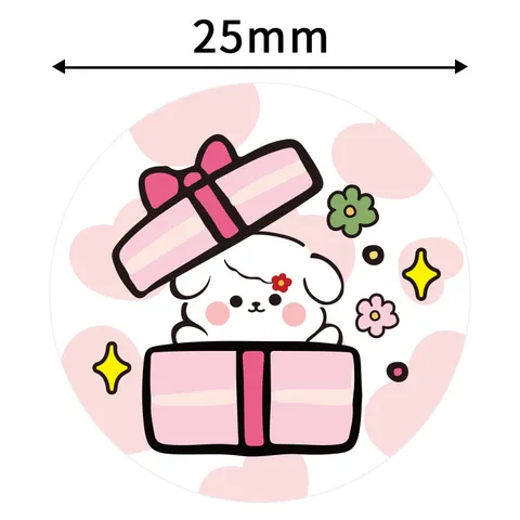 Cute Cartoon Round Sealing Stickers Roll Kids Reward Decorative Journal Stationery Material Scrapbook Decals