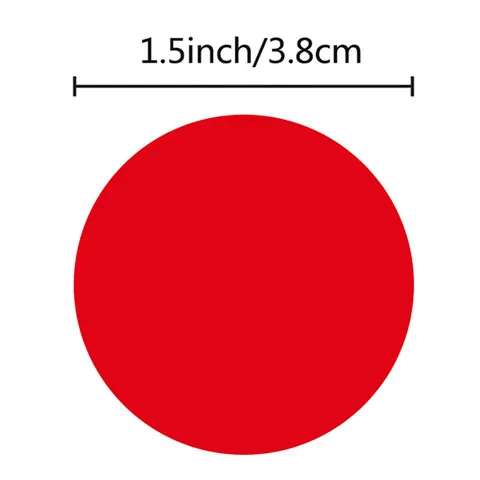 Colorful Round Dot Stickers Self Adhesive Circle Labels Roll For Office School Classification Marking