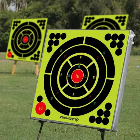 Self Adhesive Shooting Target Stickers Fluorescent Target Patches For Archery Darts Aiming Practice Training