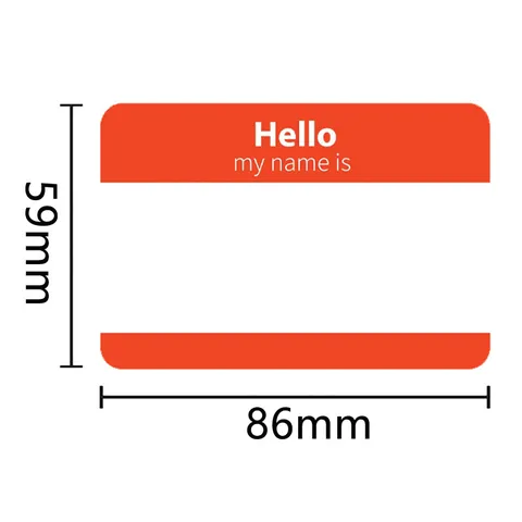 Kids Early Education Name Sticker Office School Stationery Self Adhesive Name Tag Colorful Border Label