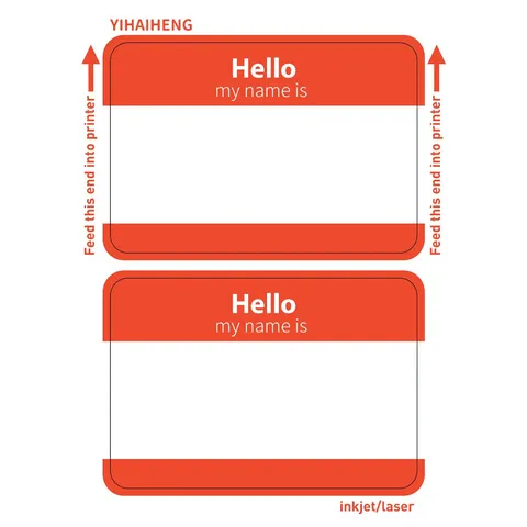Kids Early Education Name Sticker Office School Stationery Self Adhesive Name Tag Colorful Border Label