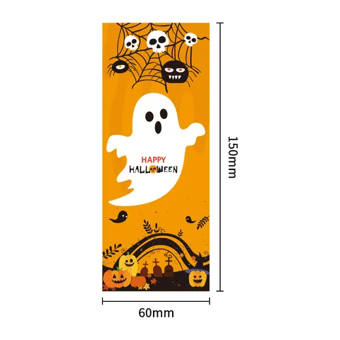 Pegatinas de Sellado de Papel Cuché de Calabaza Esqueleto Araña de Halloween para Caja de Regalo Etiquetas Decorativas