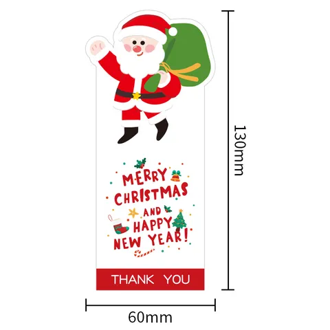 Pegatina de Dibujos Animados de Navidad Etiqueta de Sellado de Caja de Regalo Festiva Pegatina Adhesiva Decorativa Para Decoración de Fiesta