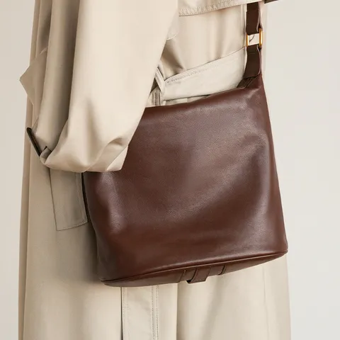 Women's Large Capacity Casual Soft Leather Underarm Bag Urban Minimalist Tote Shoulder Bag Daily Commuting Handbag
