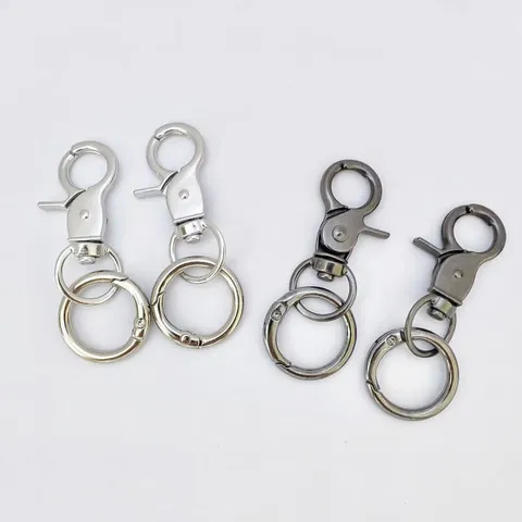 Fermoir de Porte-clés en Alliage Métallique avec Mousqueton à Ressort pour Sac Accessoires de Bijoux DIY