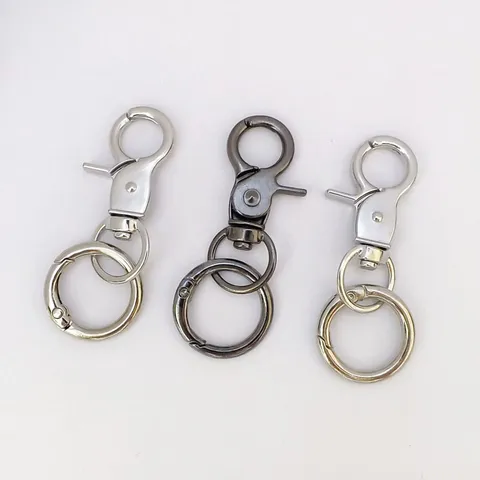 Fermoir de Porte-clés en Alliage Métallique avec Mousqueton à Ressort pour Sac Accessoires de Bijoux DIY