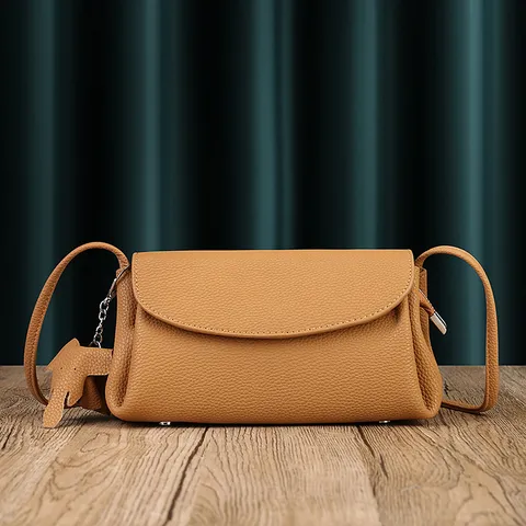 Genuine Leather Women Shoulder Bag Soft Cowhide Cloud Bag Pleated Underarm Crossbody Bag Casual Daily Handbag