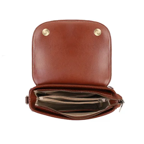 Women Real Leather Shoulder Bag Vintage Colorblock Small Square Bag Top Layer Cowhide Crossbody Bag Daily Commute Handbag