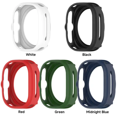 TPU Armor Protective Case For Smartwatch Ultra Rugged Shockproof Bumper Cover Replacement Housing Shell