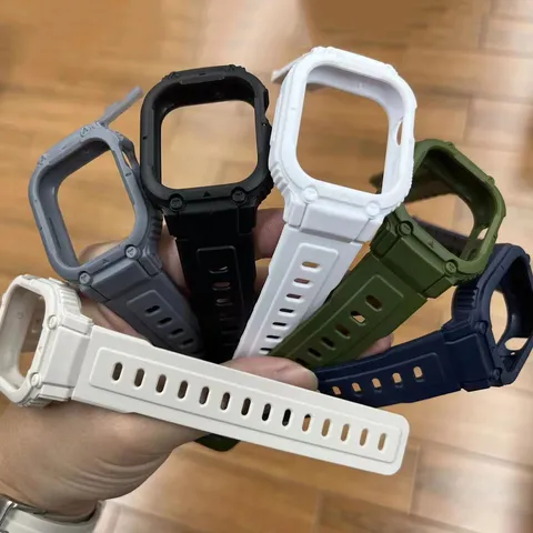 TPU Schutzhülle Und Armband Für Smartwatch Stoßfestes Rüstungsband Robuste Bumper Armband Zubehör