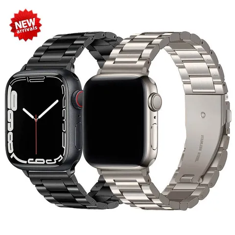 Minimalist Stainless Steel Metal Watch Band Folding Clasp Replacement Strap For Smart Watch Accessories