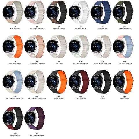 Universal Silicone Magnetic Loop Watch Band For Smart Watch Replacement Soft Comfortable Wristband Casual Accessories