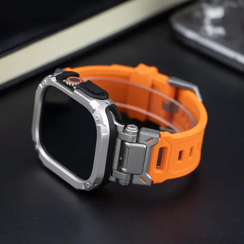 Panzer Schutzhülle Und TPU Armband Set Für Smartwatch Ultra Sturzsicher Sport Uhrenarmband Ersatz Zubehör