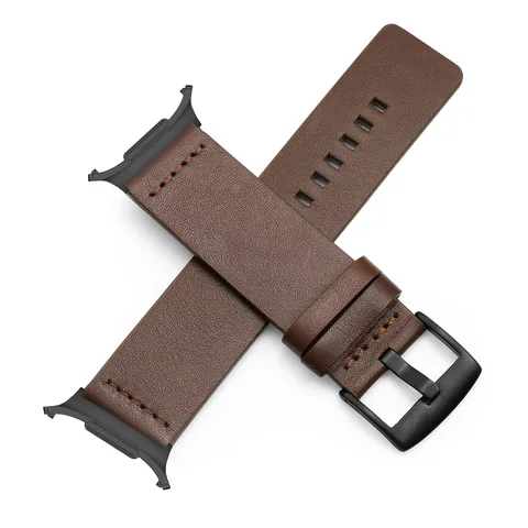 Cinturino per Orologio in Vera Pelle per Samsung Galaxy Watch Ultra Cinturino di Ricambio con Connettore in Metallo e Fibbia