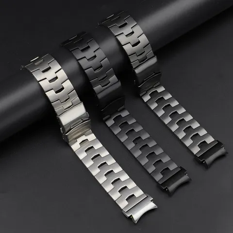 Lightweight Titanium Steel Watch Band For Samsung Galaxy Watch Replacement Strap Folding Clasp