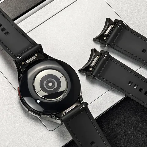 Silicone Leather Smartwatch Replacement Band Fashion Composite Wrist Strap Comfortable Watch Accessories