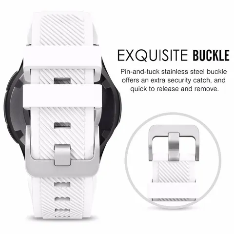 Bracelet de Montre de Sport en Silicone Bande de Remplacement Souple Imperméable Compatible Avec Accessoires de Montre Intelligente