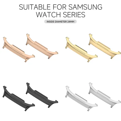 Metal Watch Band Connector Adapter For Smartwatch Replacement Parts Universal Metal Head Grain Accessories